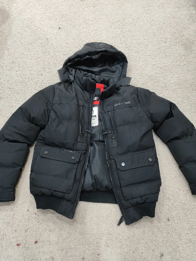 #Cleanout Super Triple Goose Black Puffer Jacket Size M