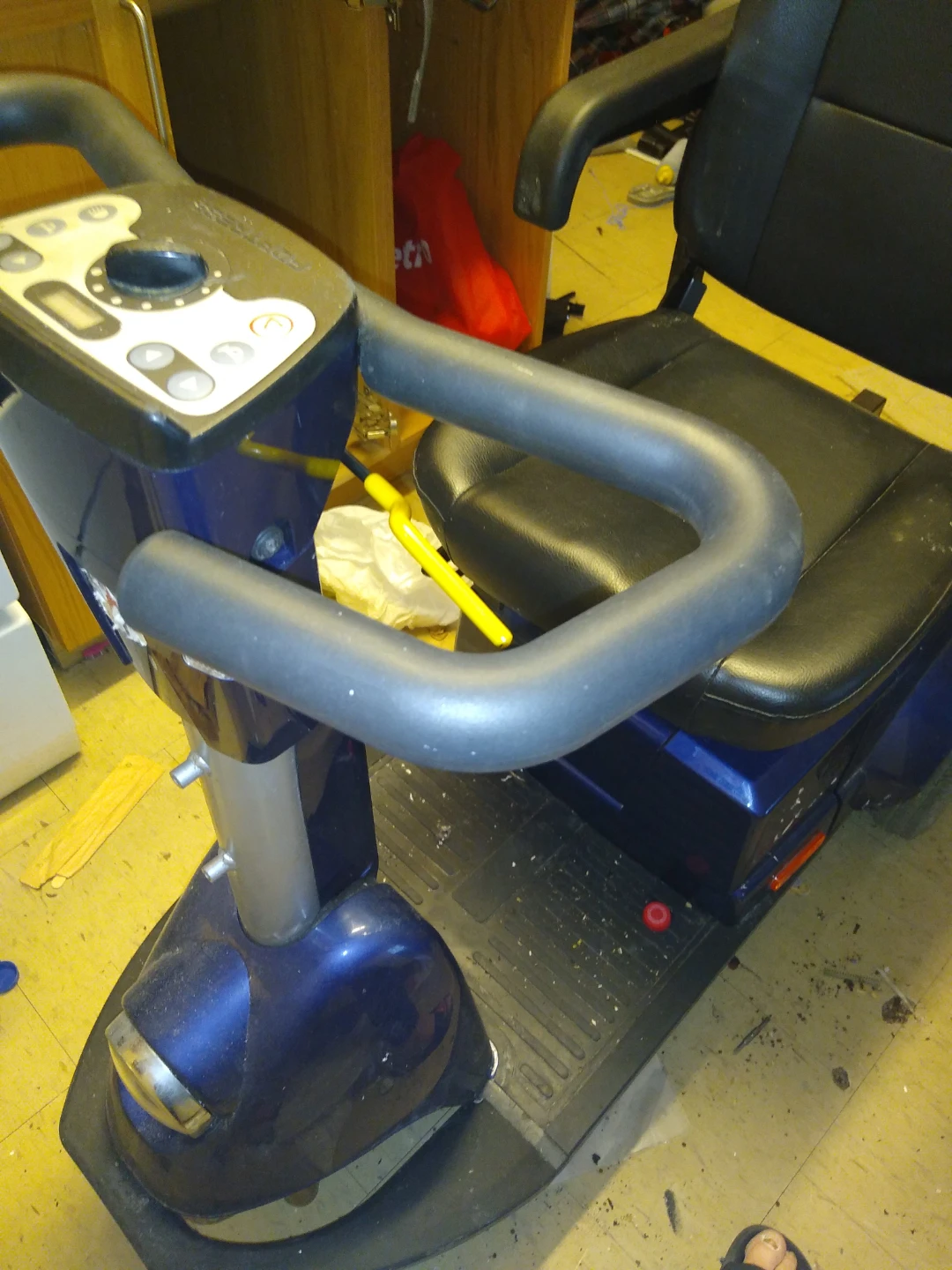Working mobility scooter with keys