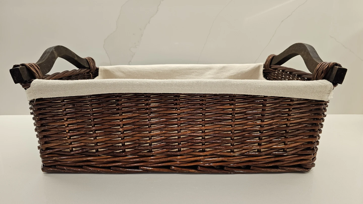 Wicker Storage Baskets with Handles - photo 3