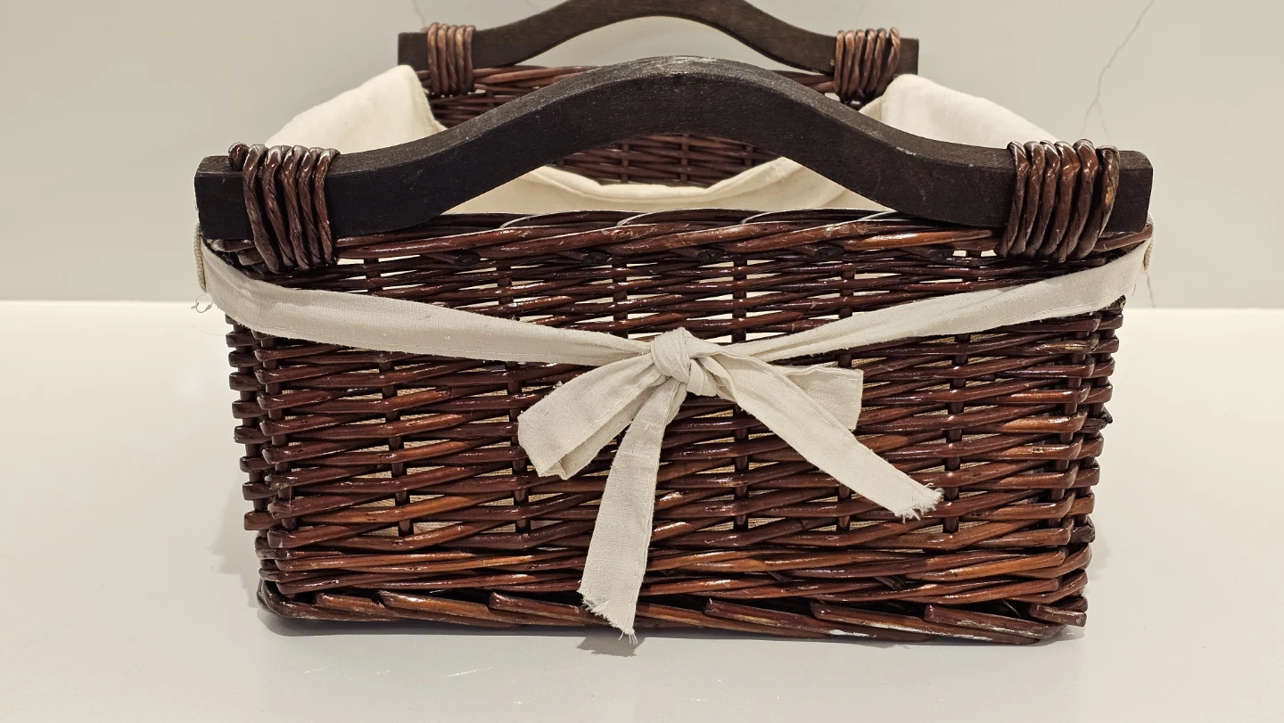Wicker Storage Baskets with Handles - photo 2