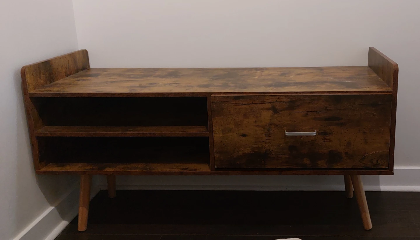 Brown Wood Console Table