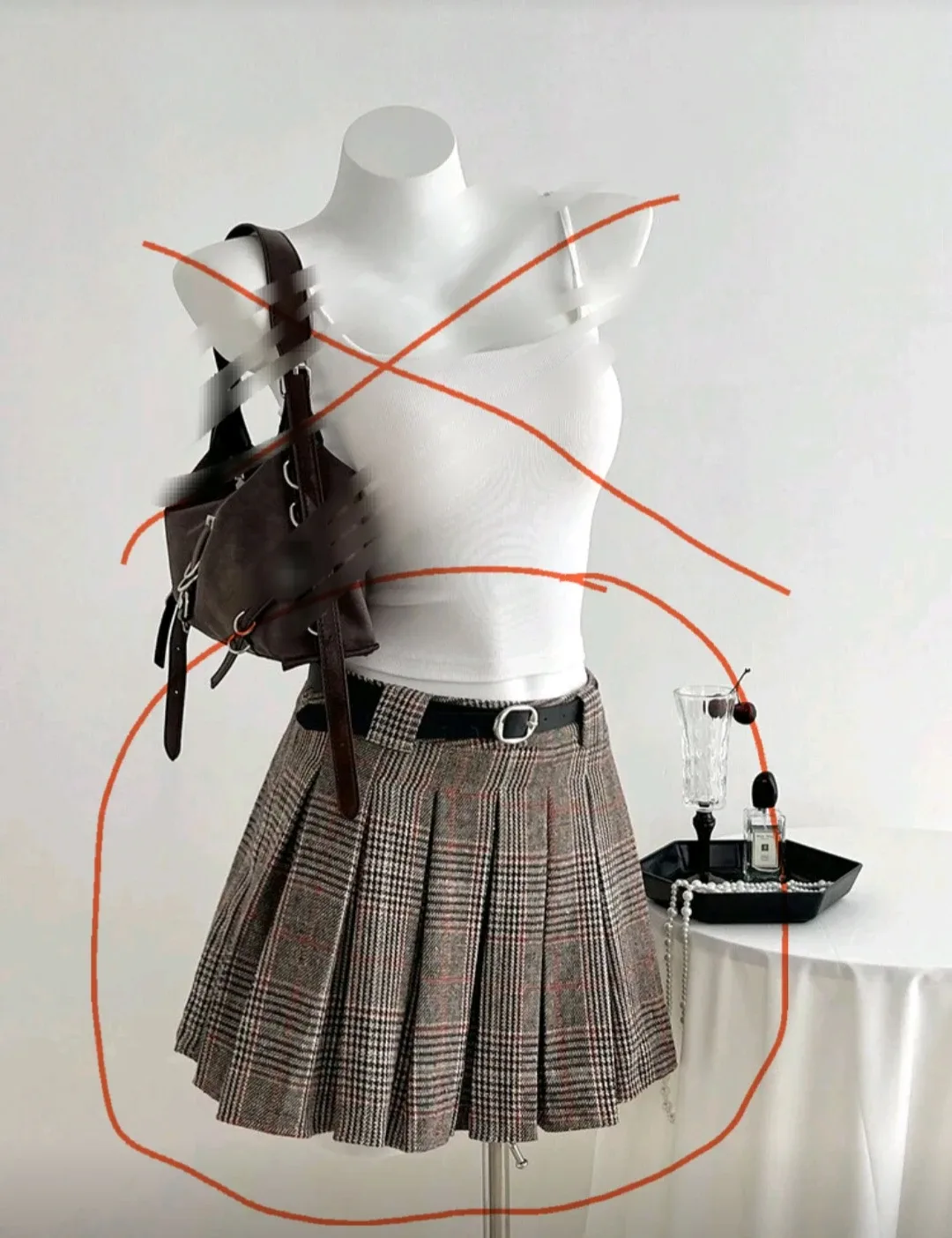 Plaid Mini Skirt #Cleanout image indicator(5)