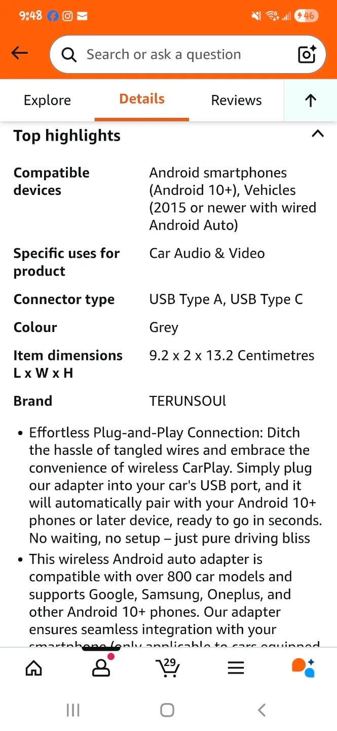 Android Auto Wireless Adapter image indicator(3)