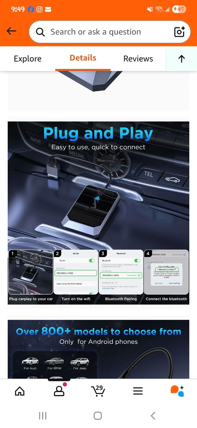 Android Auto Wireless Adapter image indicator(6)