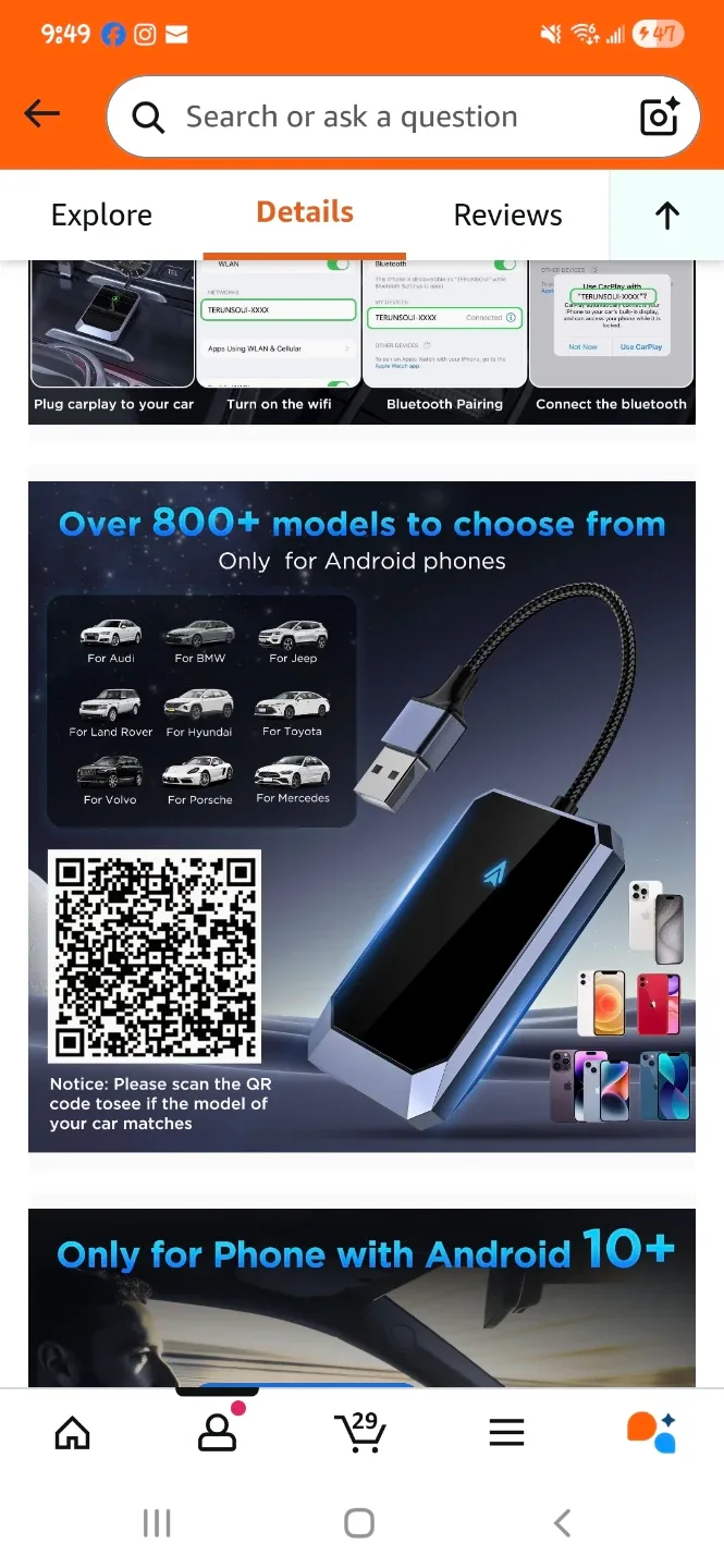 Android Auto Wireless Adapter image indicator(7)