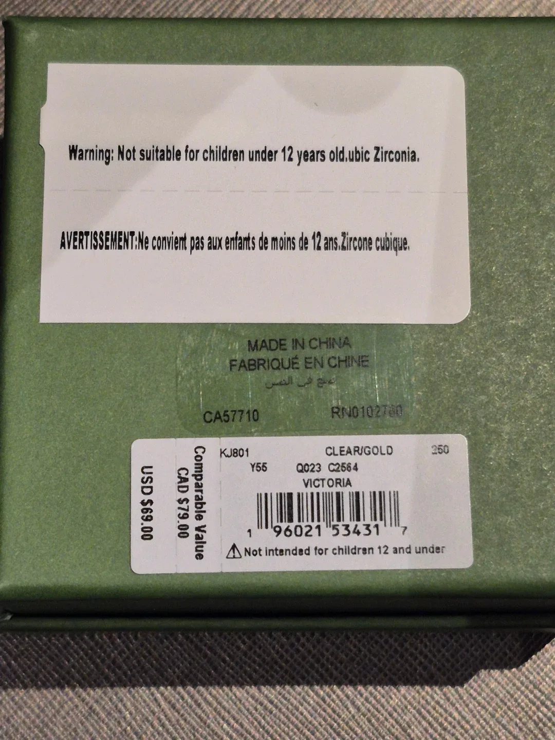 Kate Spade Victoria Gold Clear Huggie Earrings image indicator(6)