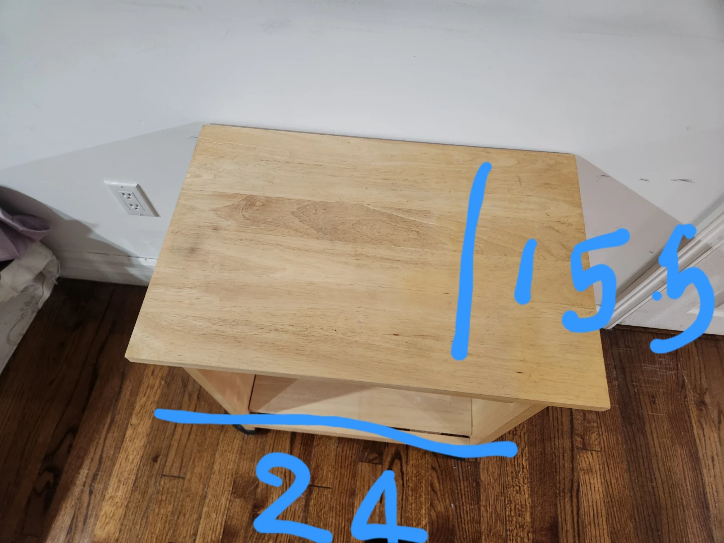 Wooden Kitchen Cart with Wheels - photo 3
