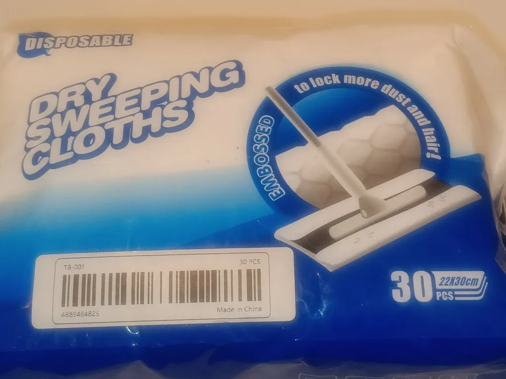 Disposable Dry Sweeping Cloths - 30 Pcs