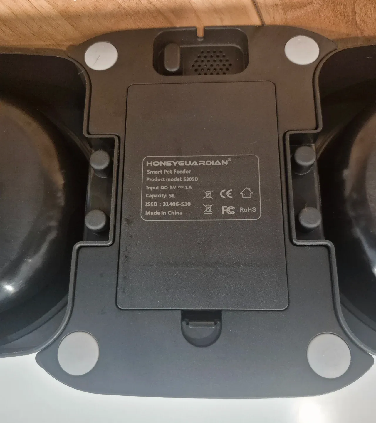 HoneyGuaridan 5L Smart Automatic Cat Feeder for Two Cats WiFi image indicator(5)