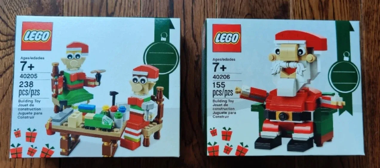 LEGO 40205 & 40206 Christmas Holiday Sets (new) 🎄🎅 🎁⛄