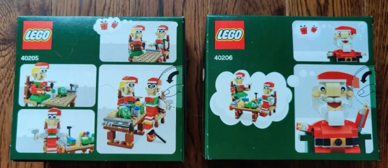 LEGO 40205 & 40206 Christmas Holiday Sets (new) 🎄🎅 🎁⛄ image indicator(2)