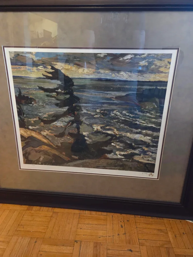 Frameworth F. Varley "Stormy Weather" Print Group of 7 .