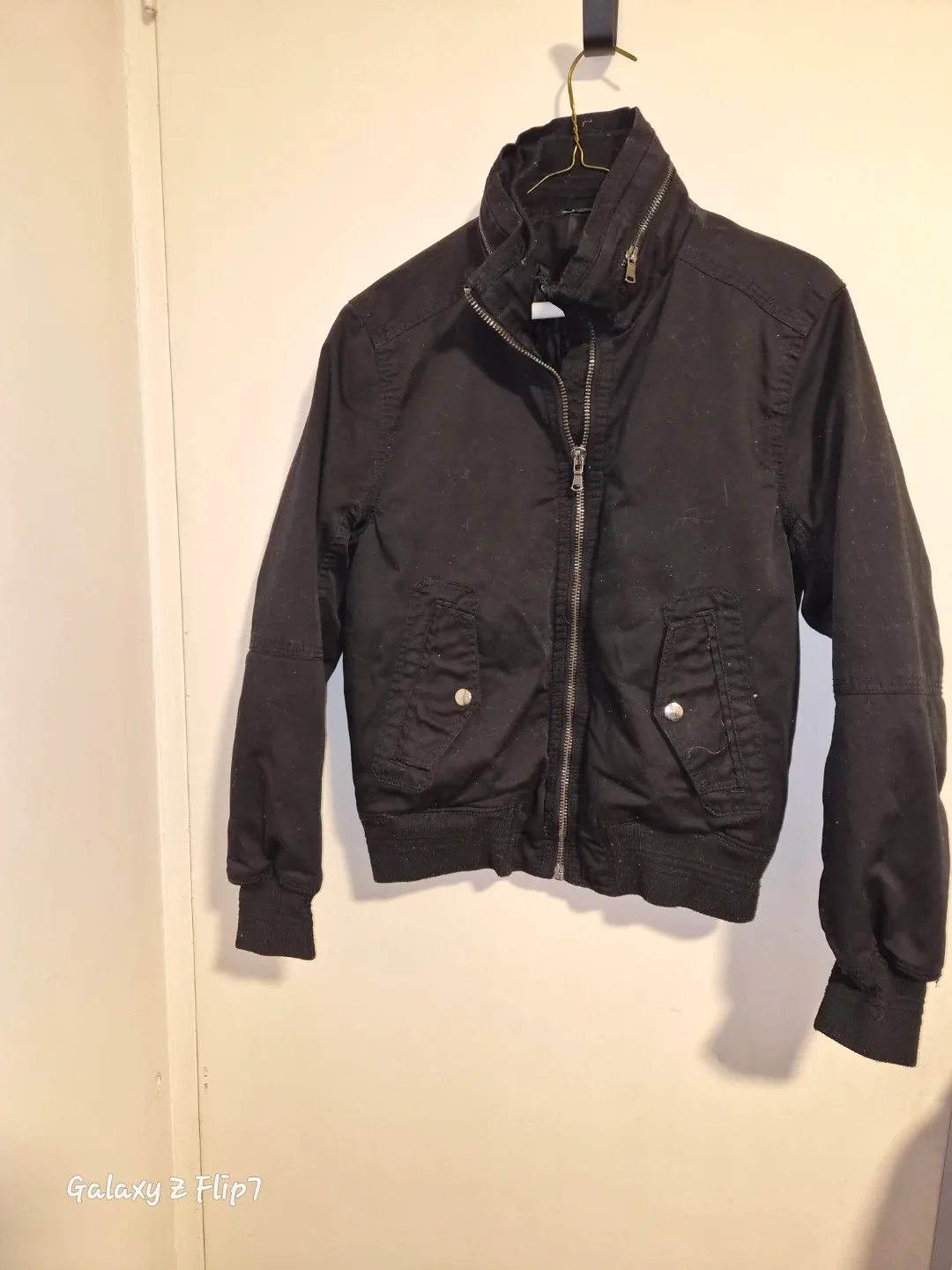 Black Bomber Jacket 36R US image indicator(2)
