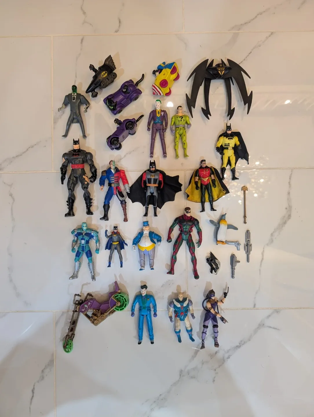 Vintage Batman Action Figures and vehicles