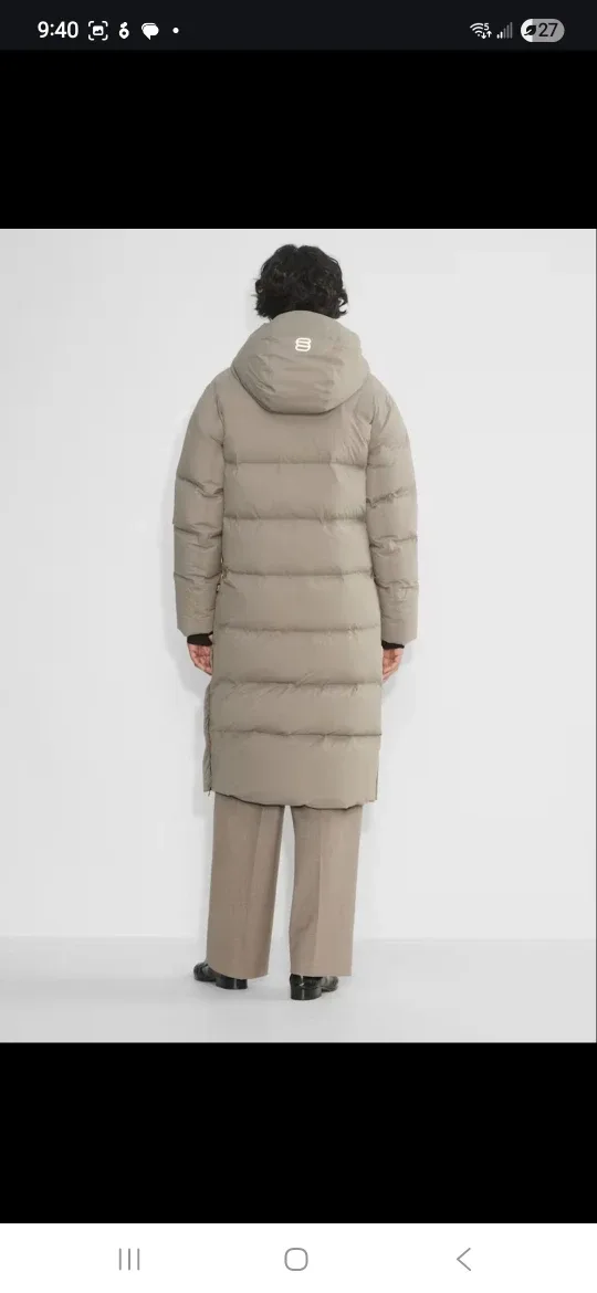 Aritzia The Super Puff2O Long - Rainstop Modern Taupe image indicator(3)