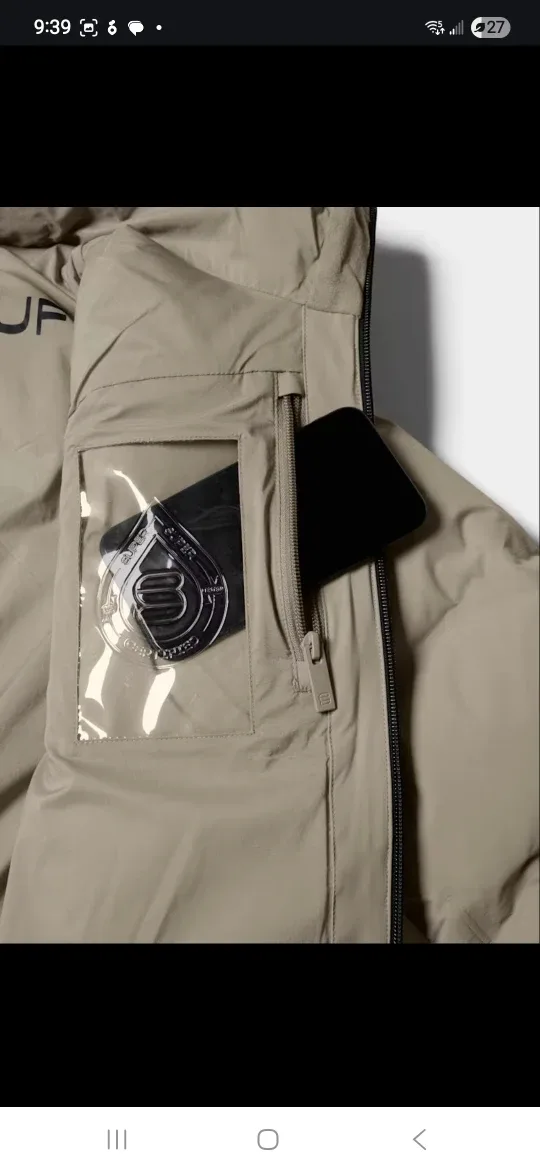 Aritzia The Super Puff2O Long - Rainstop Modern Taupe image indicator(5)