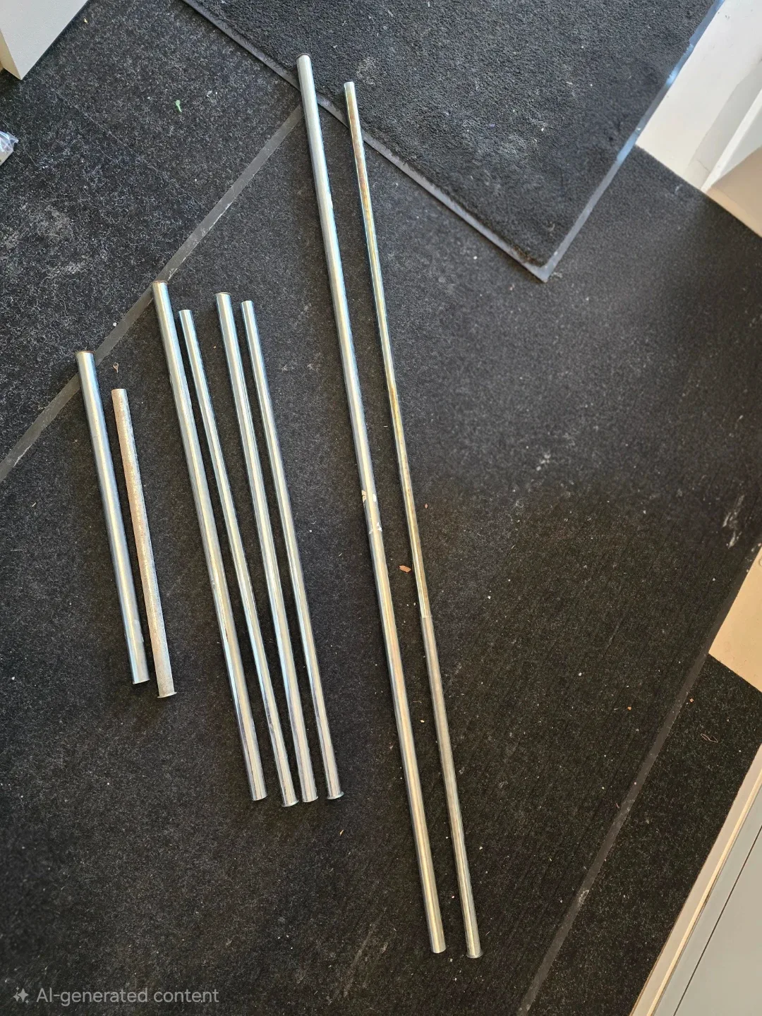 Metal Rods, length adjustable
