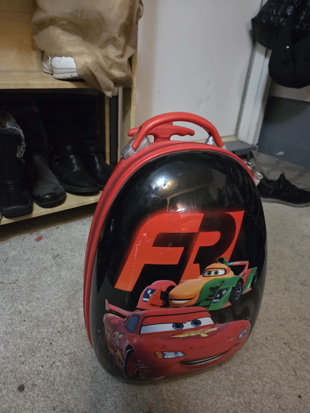 Red Lightning McQueen Rolling Luggage - photo 5