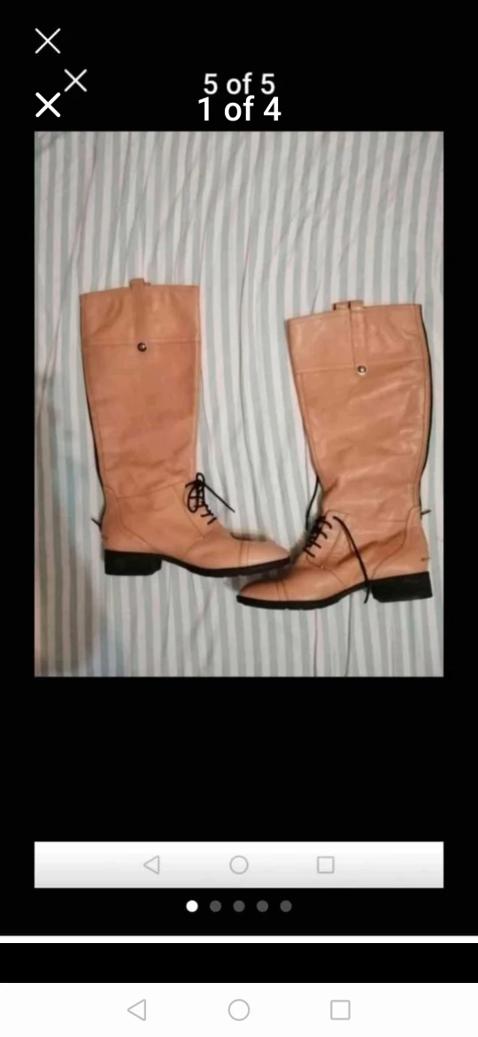 Leather Lace-Up Boots