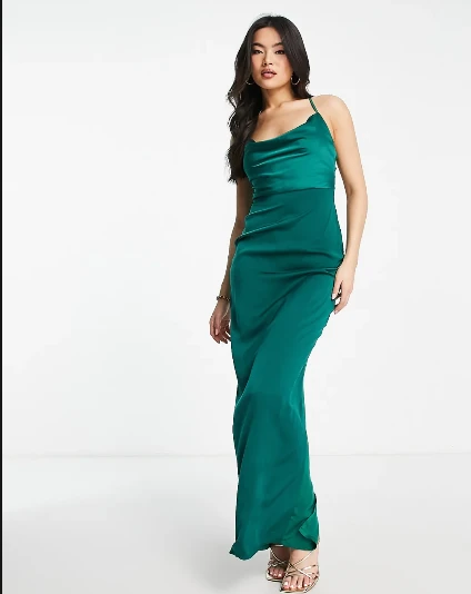 ASOS Design Emerald Green Maxi Dress