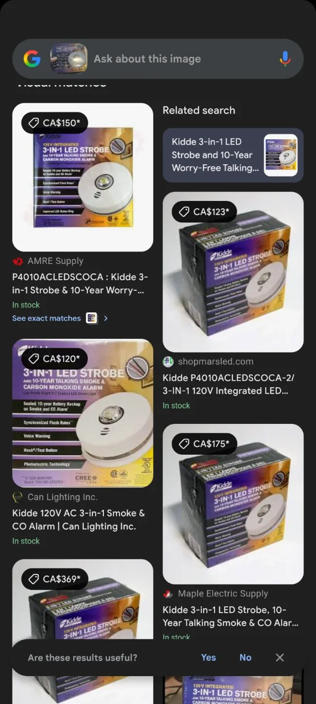 Kidde 3-in-1 LED Strobe & Carbon Monoxide Alarm image indicator(2)