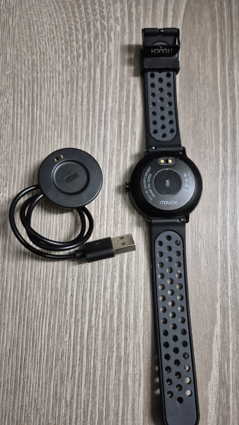iTouch Sport Black Smartwatch w/ Charger - photo 2