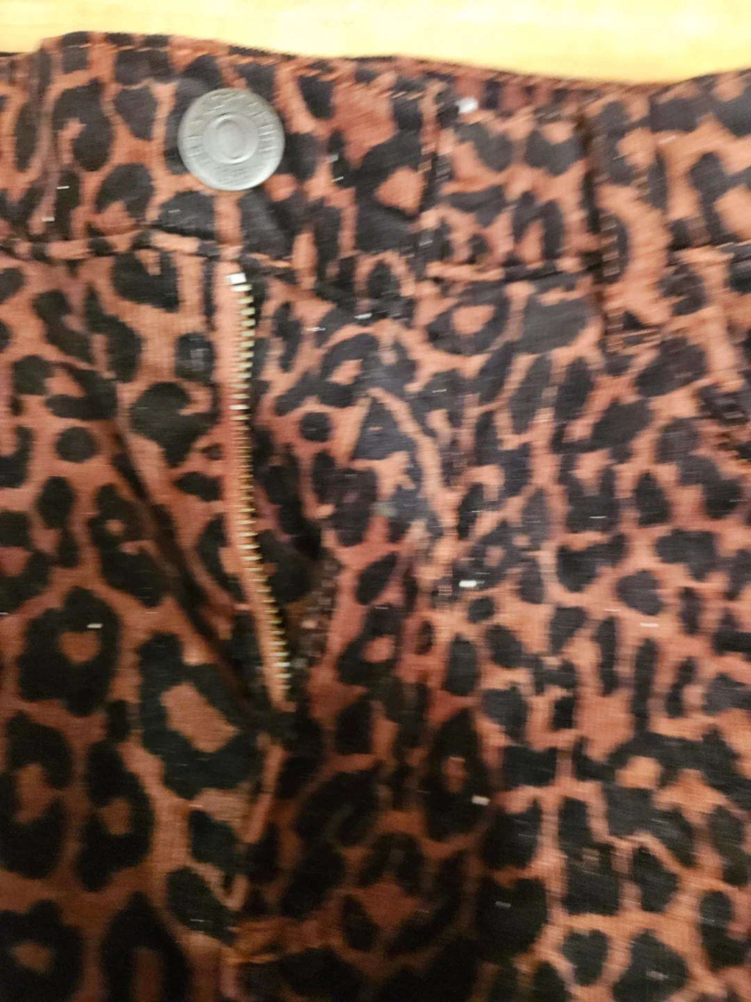 LOFT High Waist Skinny Leopard Print Jeans - Size 0/25 - photo 3