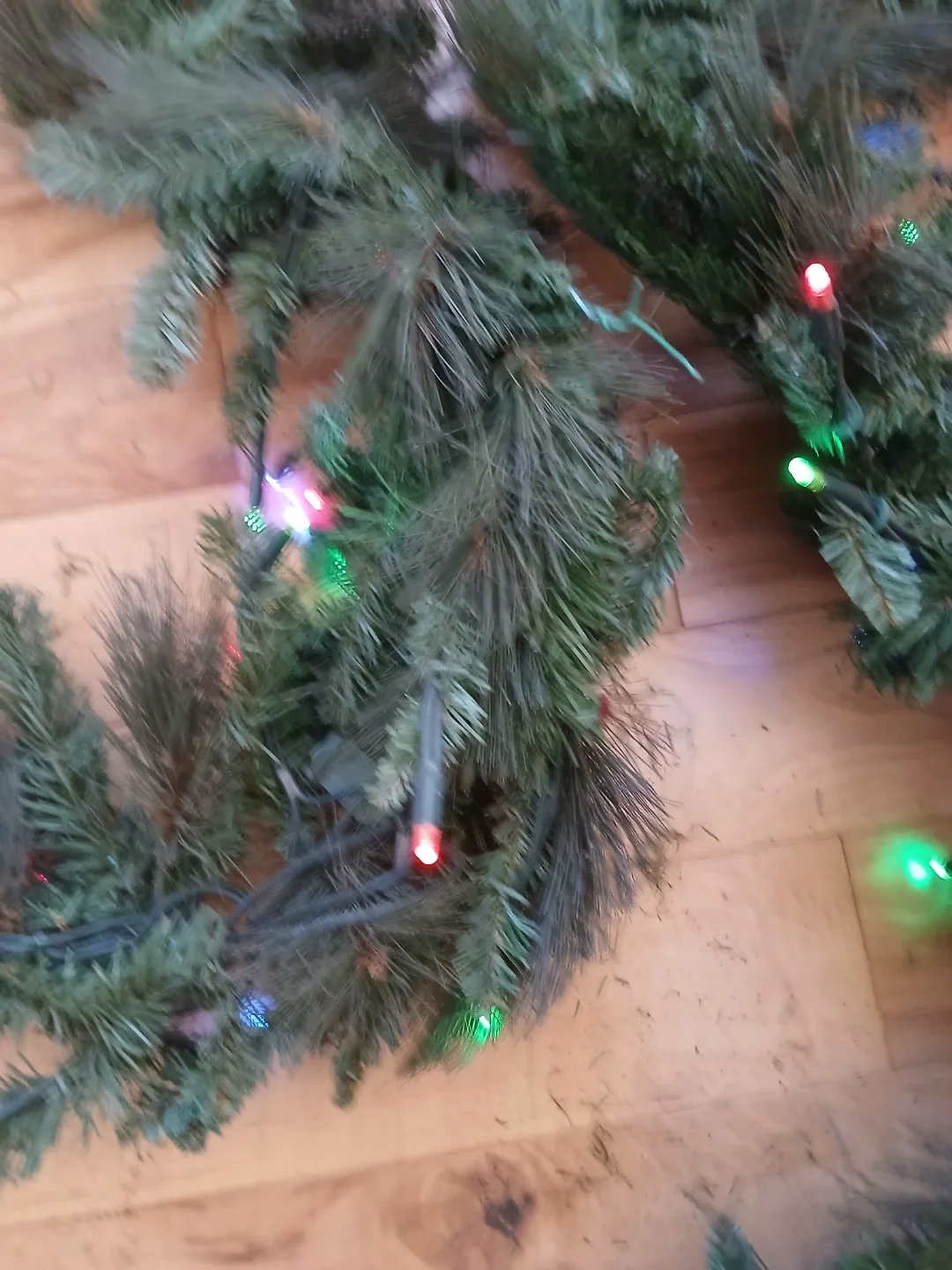 Christmas Garland with Lights