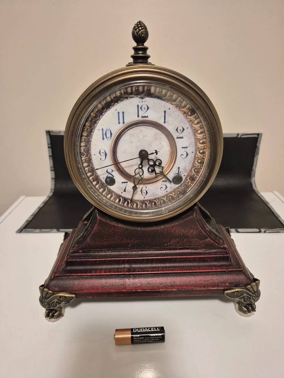 Vintage Looking Mantle Clock #Cleanout image indicator(2)