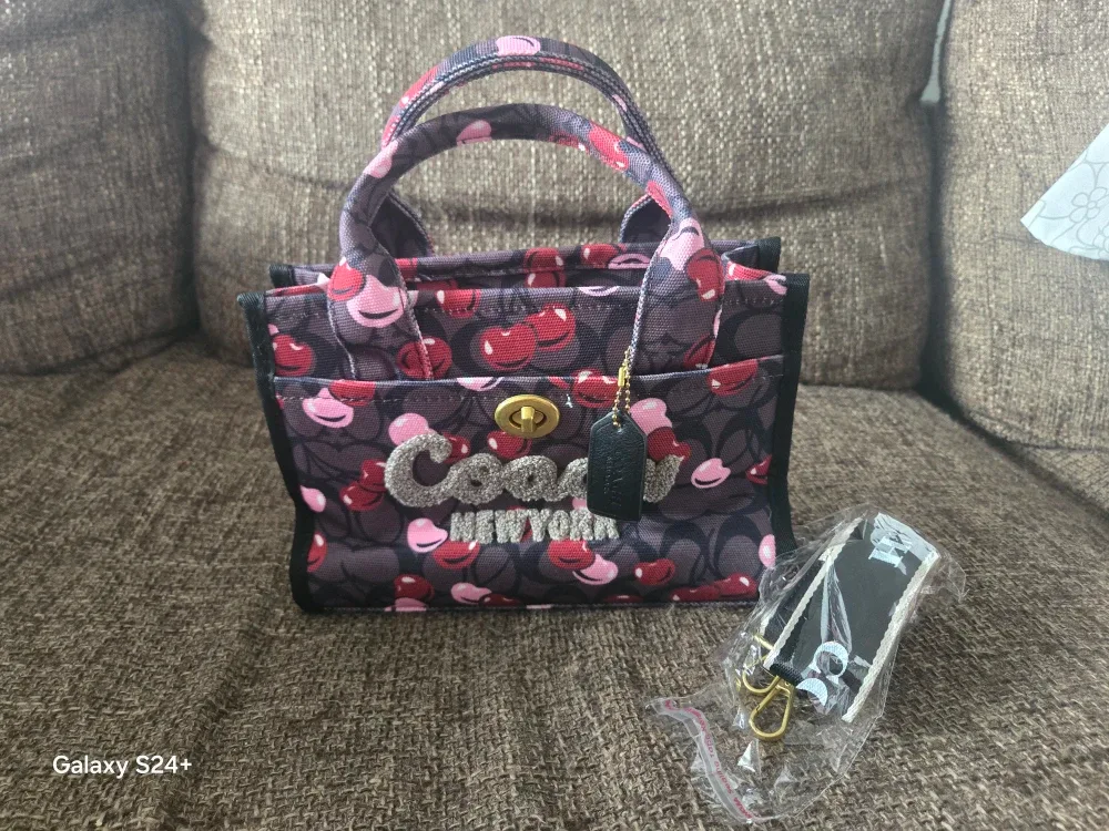 Coach Cherry Print Mini Tote Bag image indicator(2)
