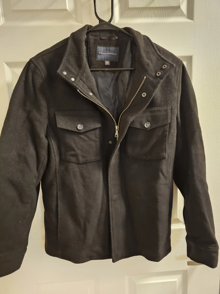 Banana Republic Black Wool Blend Jacket - Size M