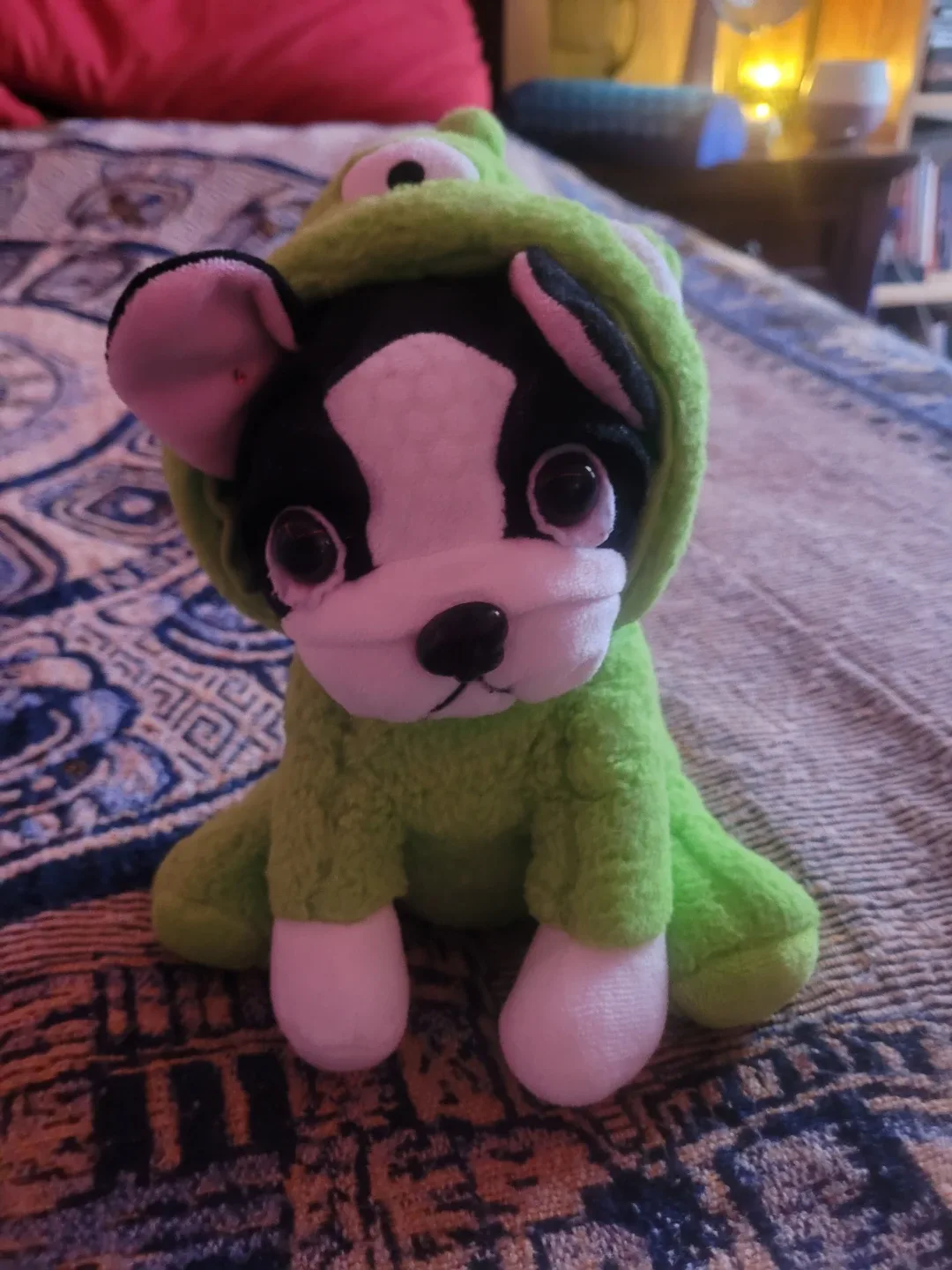 Dog Plush Toy in Frog Costume #clearance freecylle ♻️