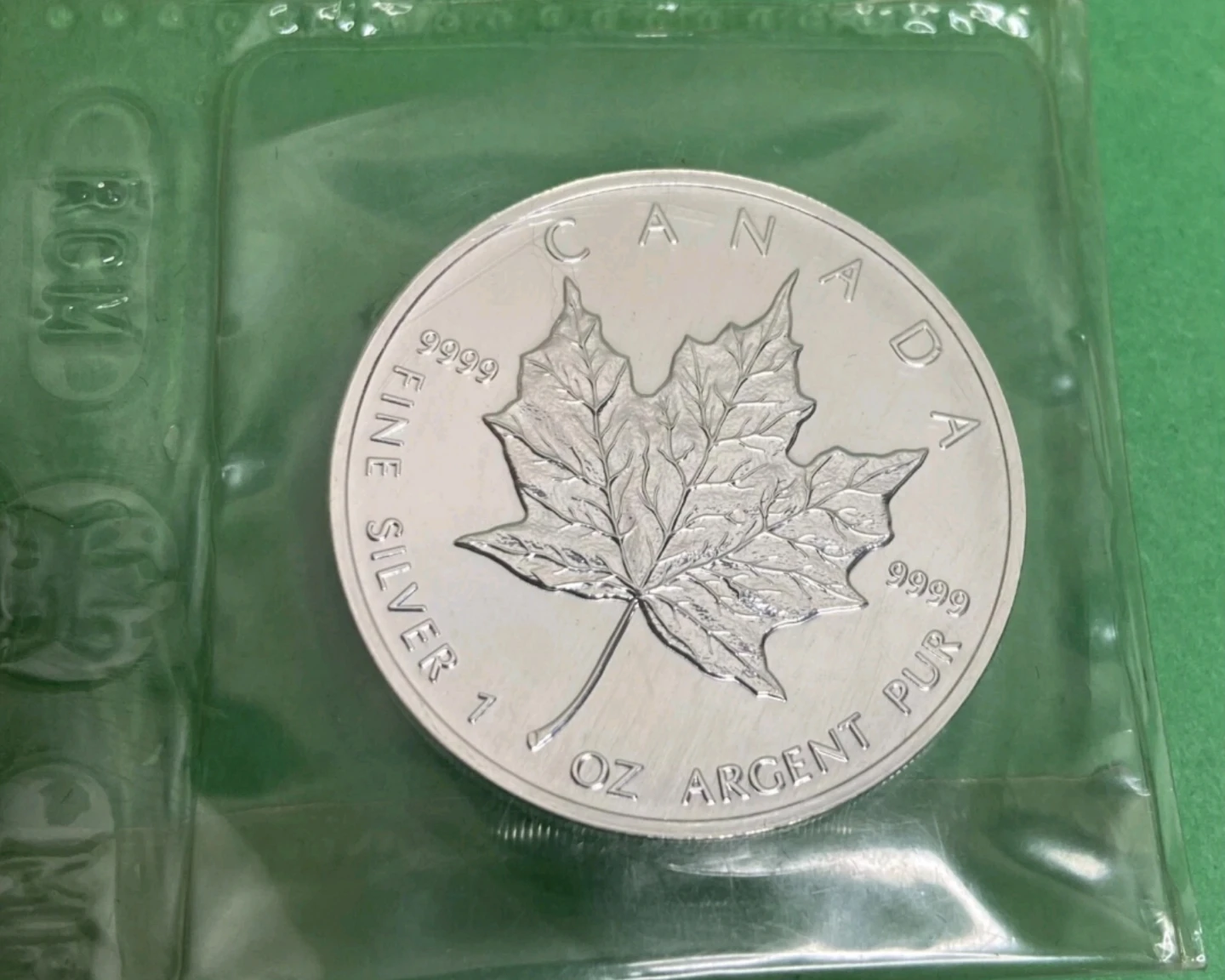 1997 Canadian Silver Maple Leaf $5 Coin