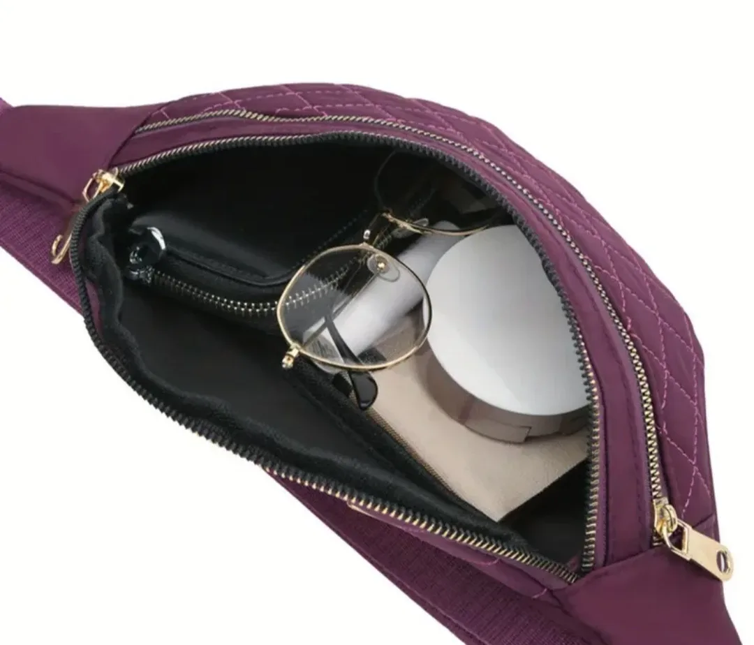 Quilted Fanny Pack - Black image indicator(5)