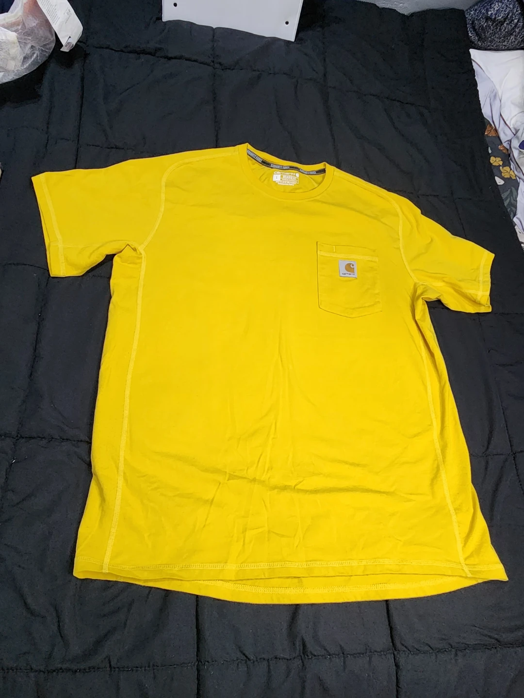 Carhartt Force Relaxed Fit T-Shirt - Yellow, Size L