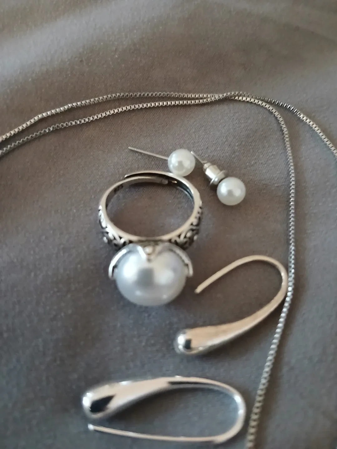 FAUX Jewellery Set - Ring, Earrings, Necklace image indicator(2)