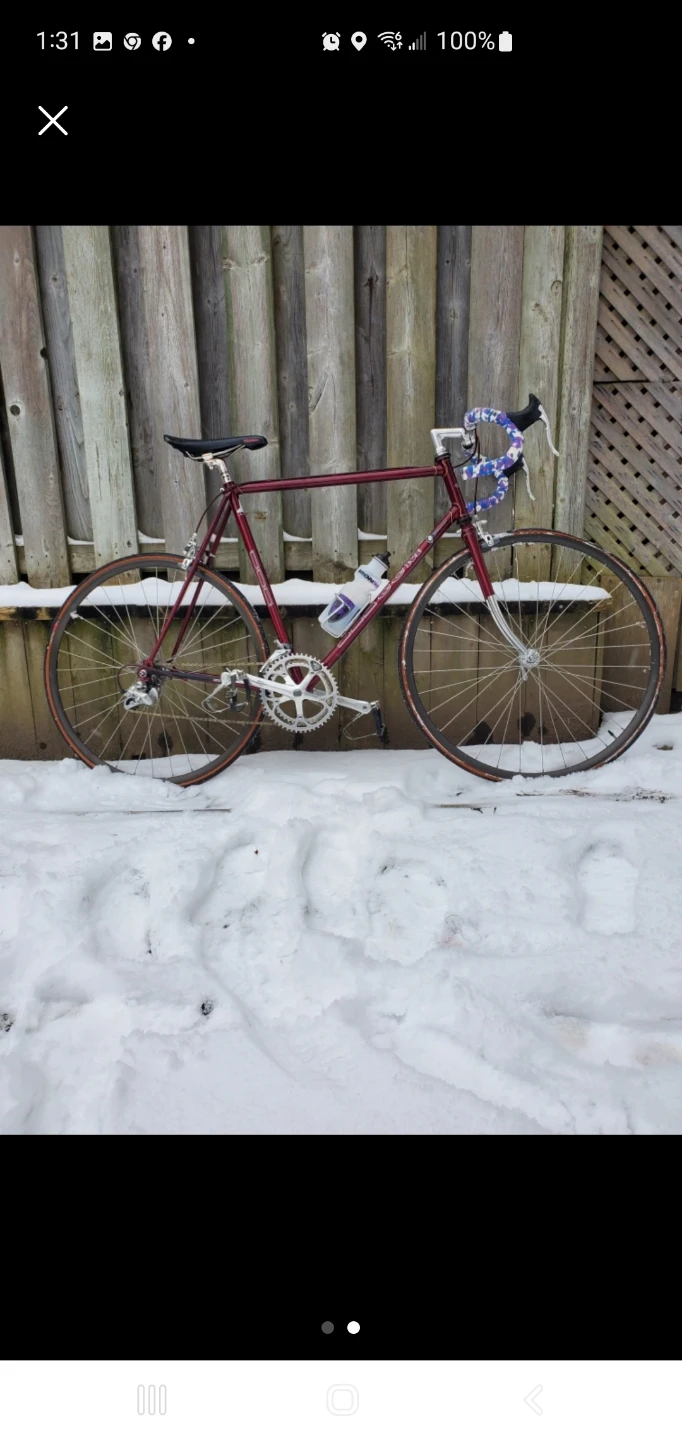 Burgundy Road Bike