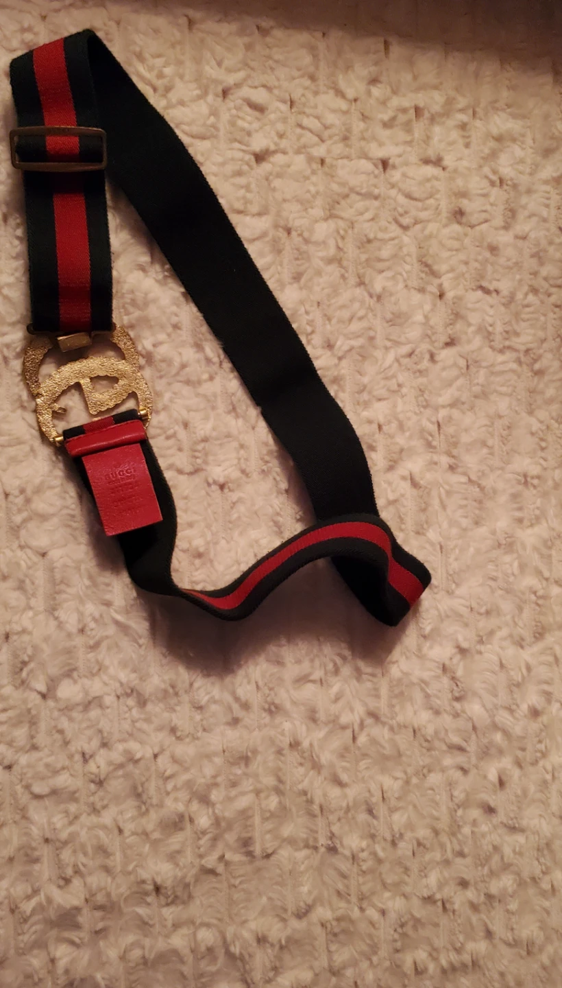 Gucci Web Belt with Double G Buckle - photo 2
