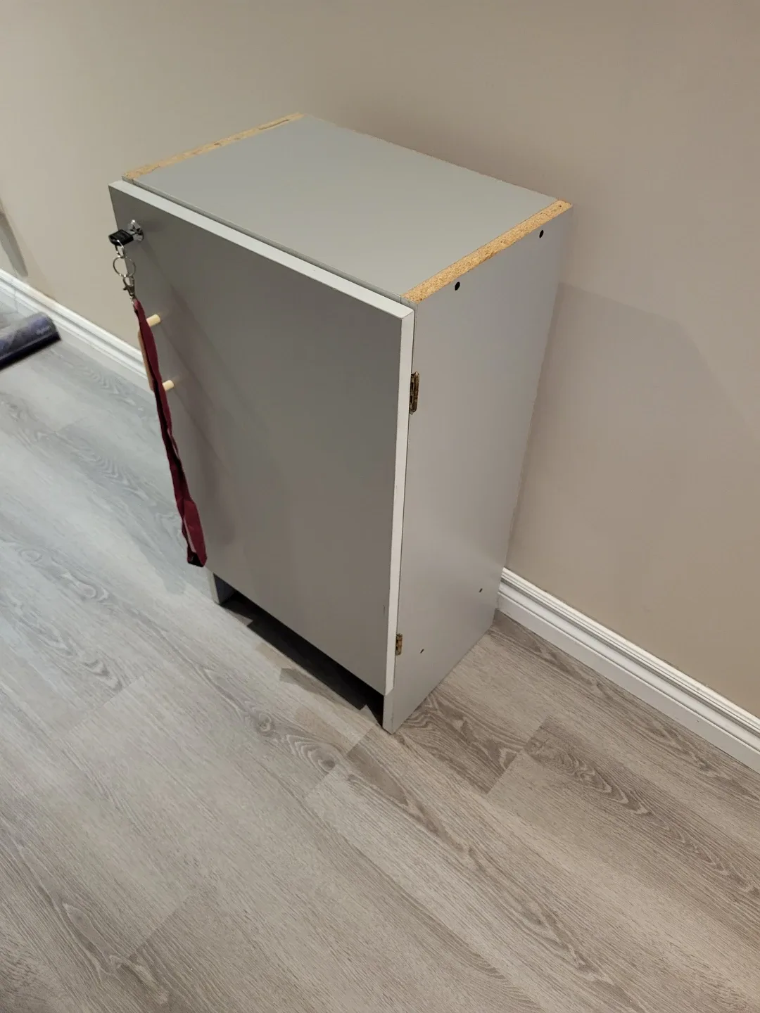 Grey Storage Cabinet with Working Lock