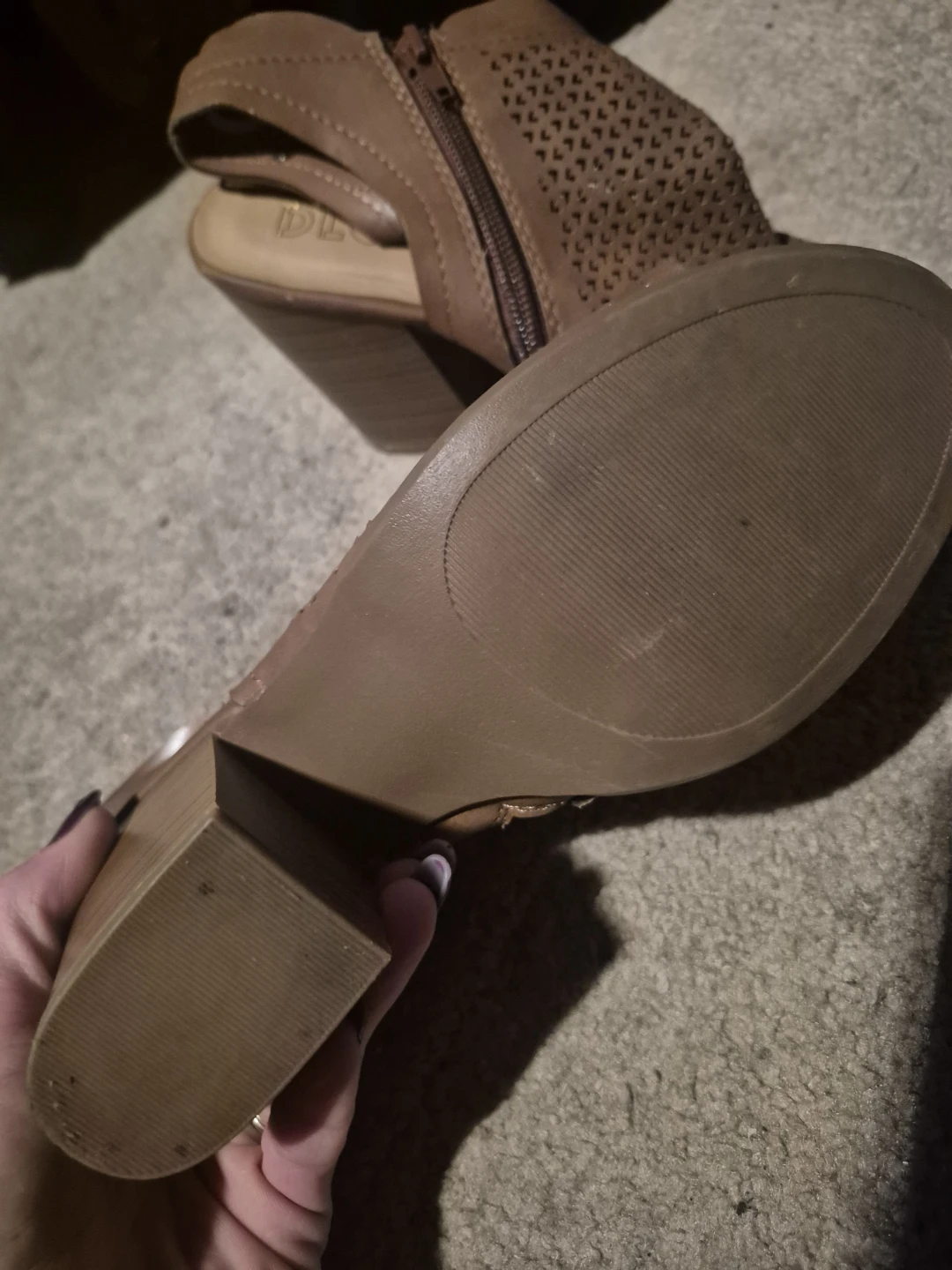 DL Women's Brown Heeled Sandals - Size 8 - photo 2