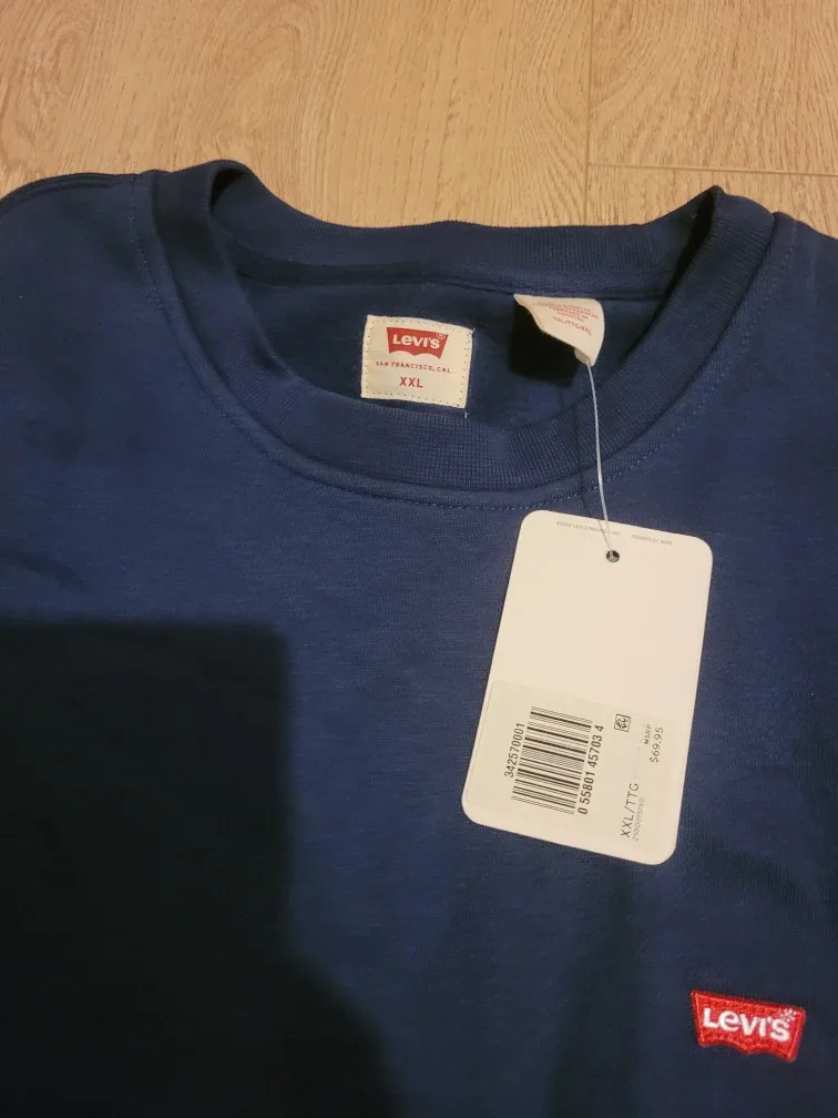 Levi's XXL Navy Blue Sweatshirt - New with Tags!