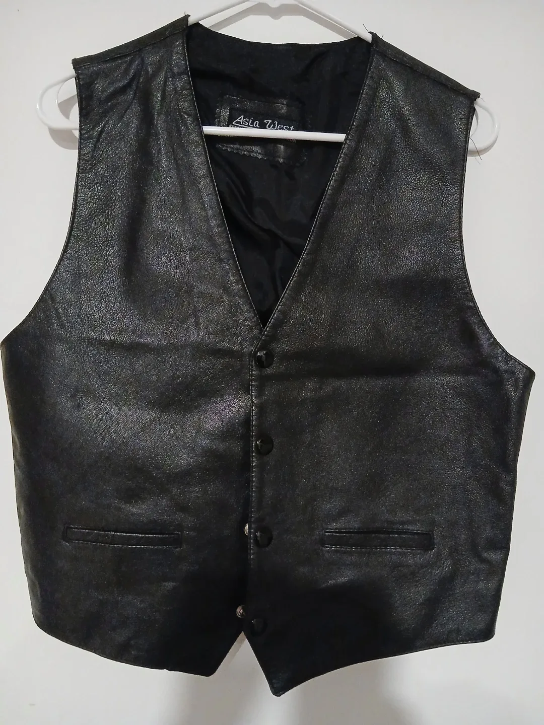 Asia West Leather Vest - Size L