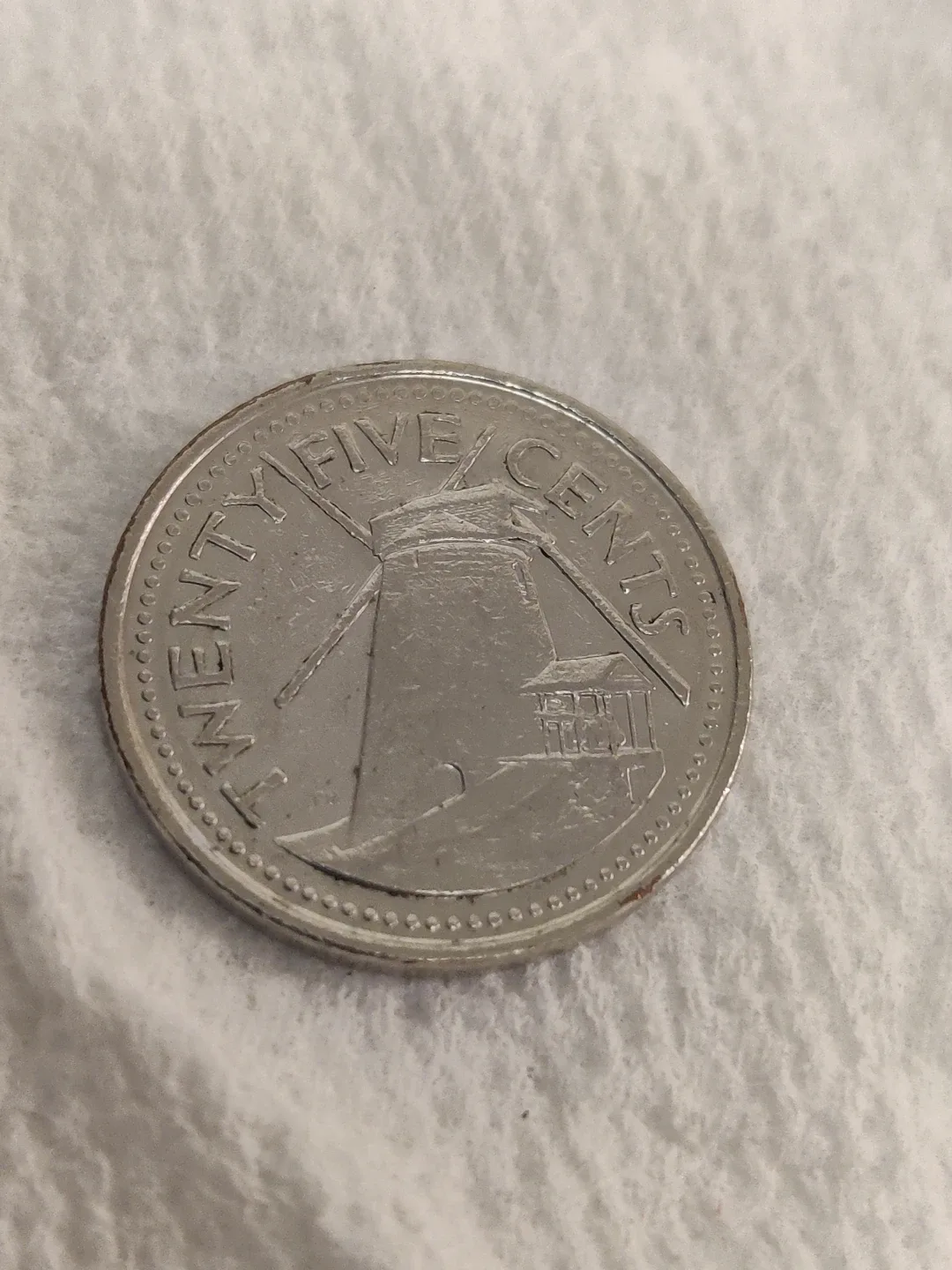 2008 Barbados 25 Cents Coin image indicator(2)