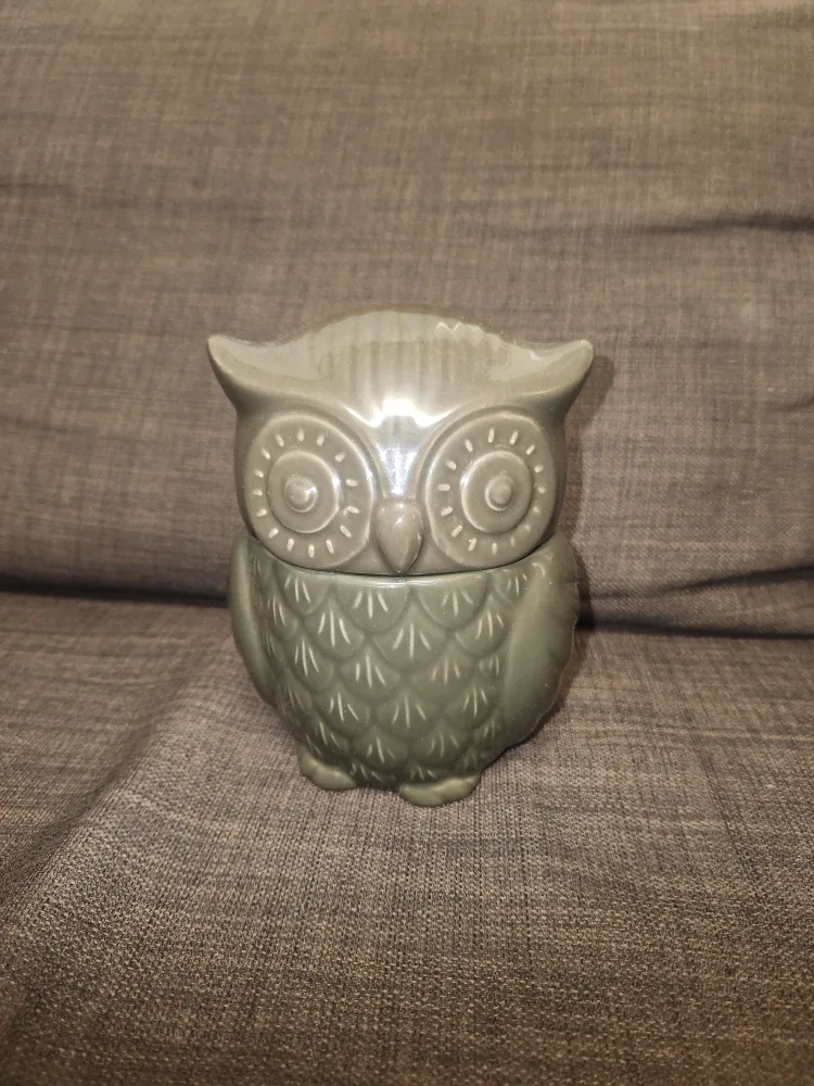 Ceramic Owl Trinket Jar