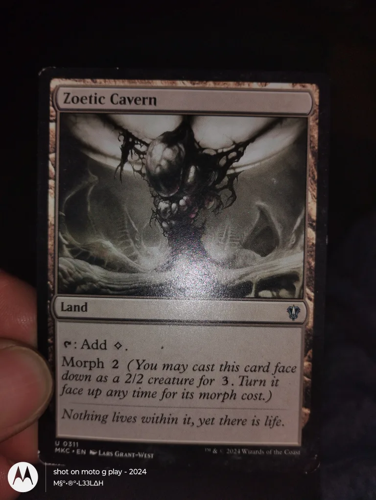 Zoetic Cavern Magic The Gathering Card