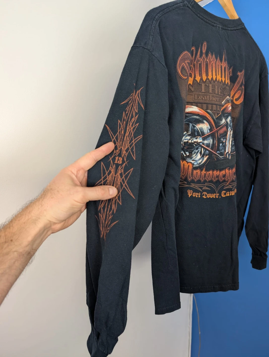 Friday The 13th Motorcycle Long Sleeve Shirt Size Large - photo 3