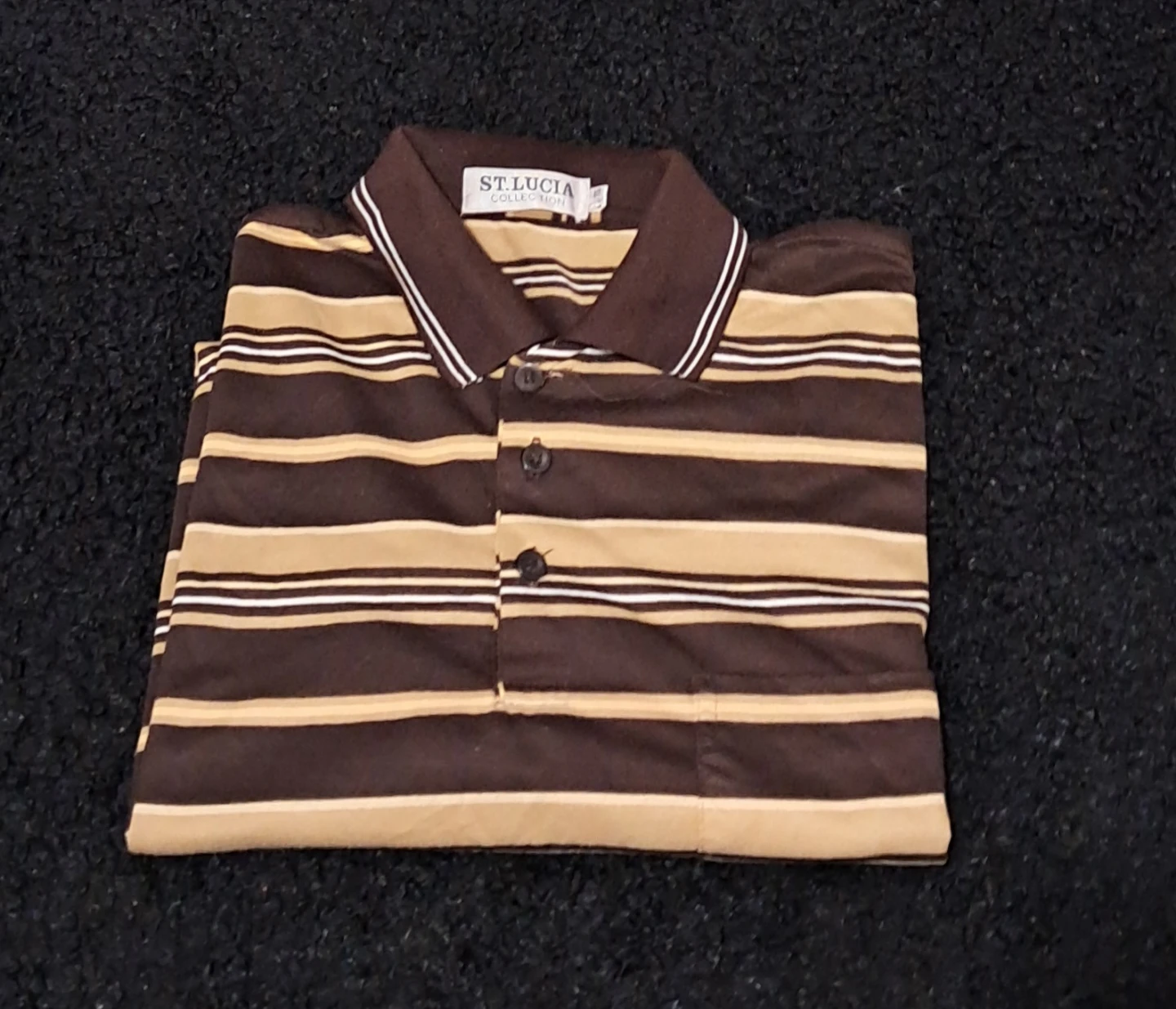 St. Lucia Collection Striped Polo Shirt - photo 3