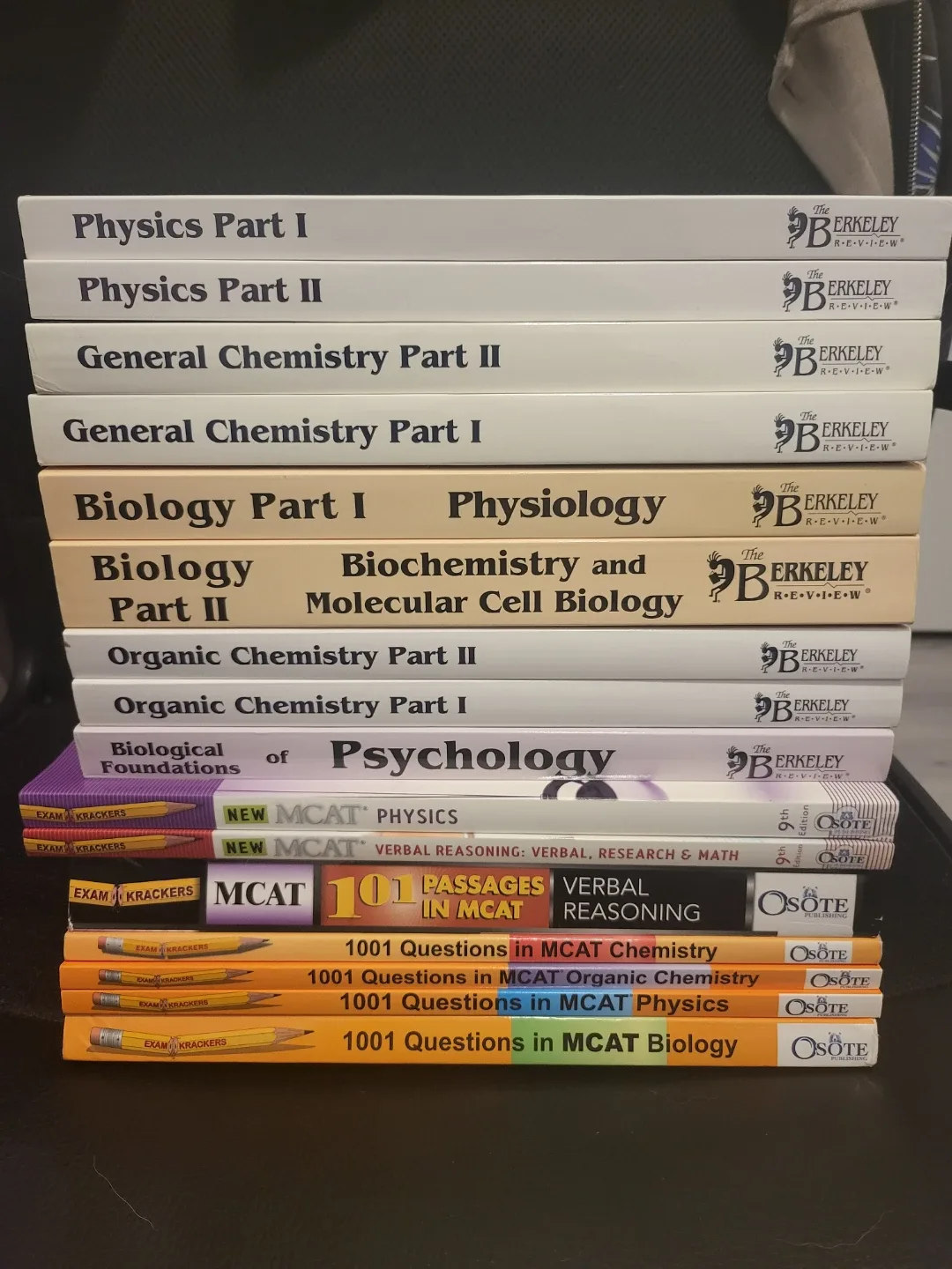MCAT Prep Books - Berkeley Review & Exam Krackers