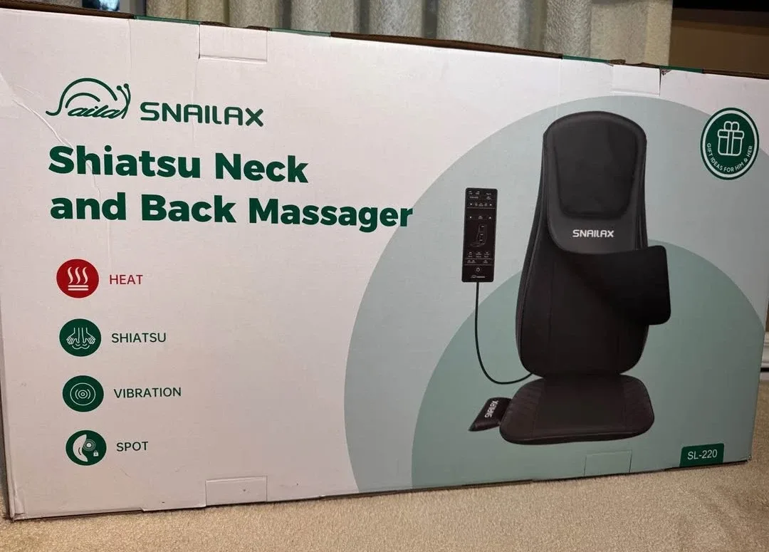 Snailax Shiatsu Back Massager with Heat image indicator(6)