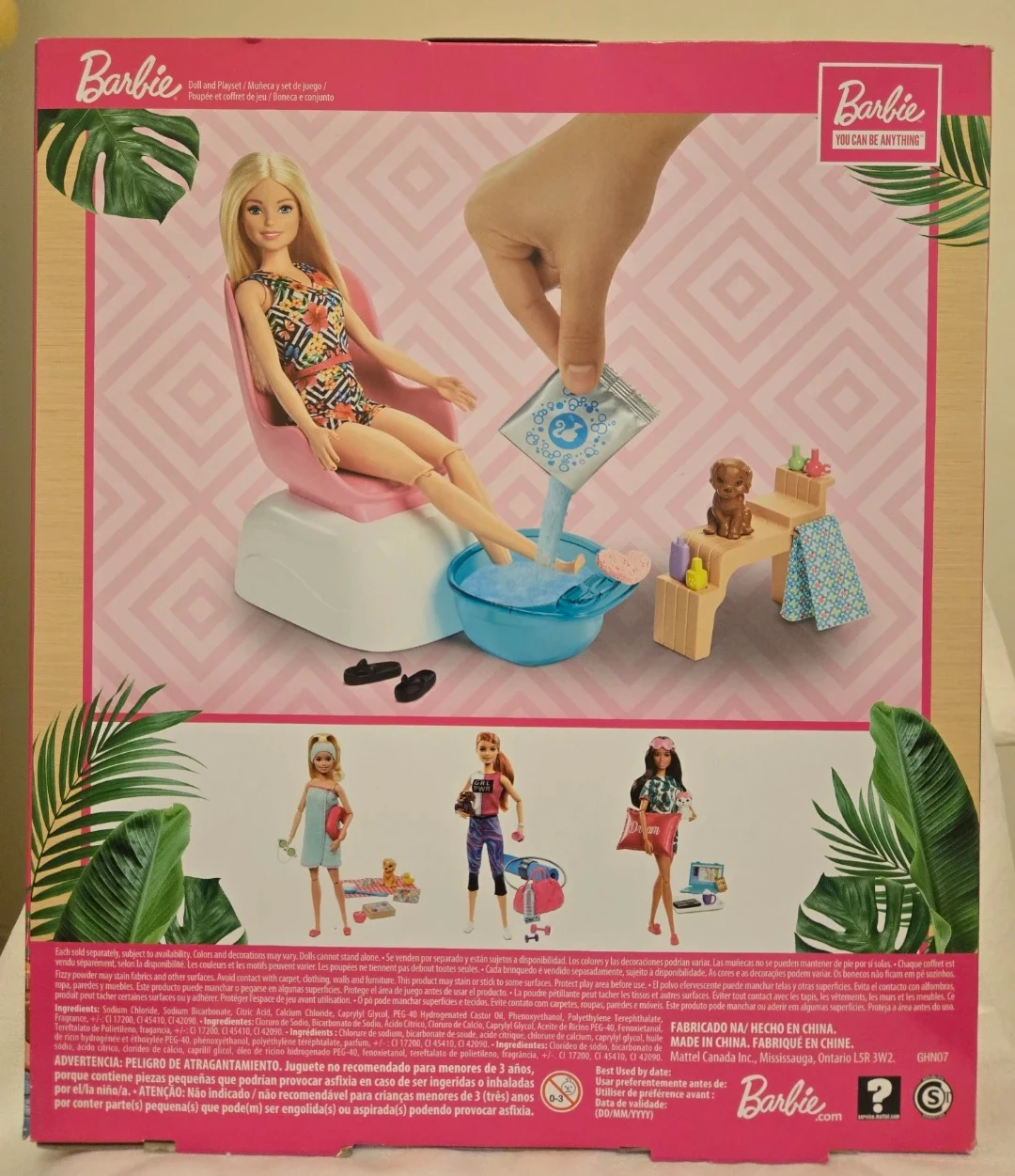 Barbie Mani-Pedi Salon Playset - New - photo 2